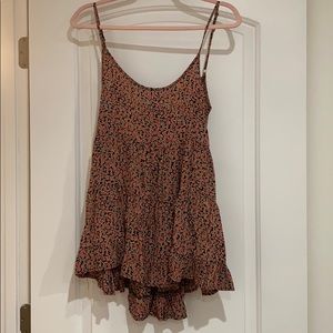 Brandy Melville one size floral back open tunic